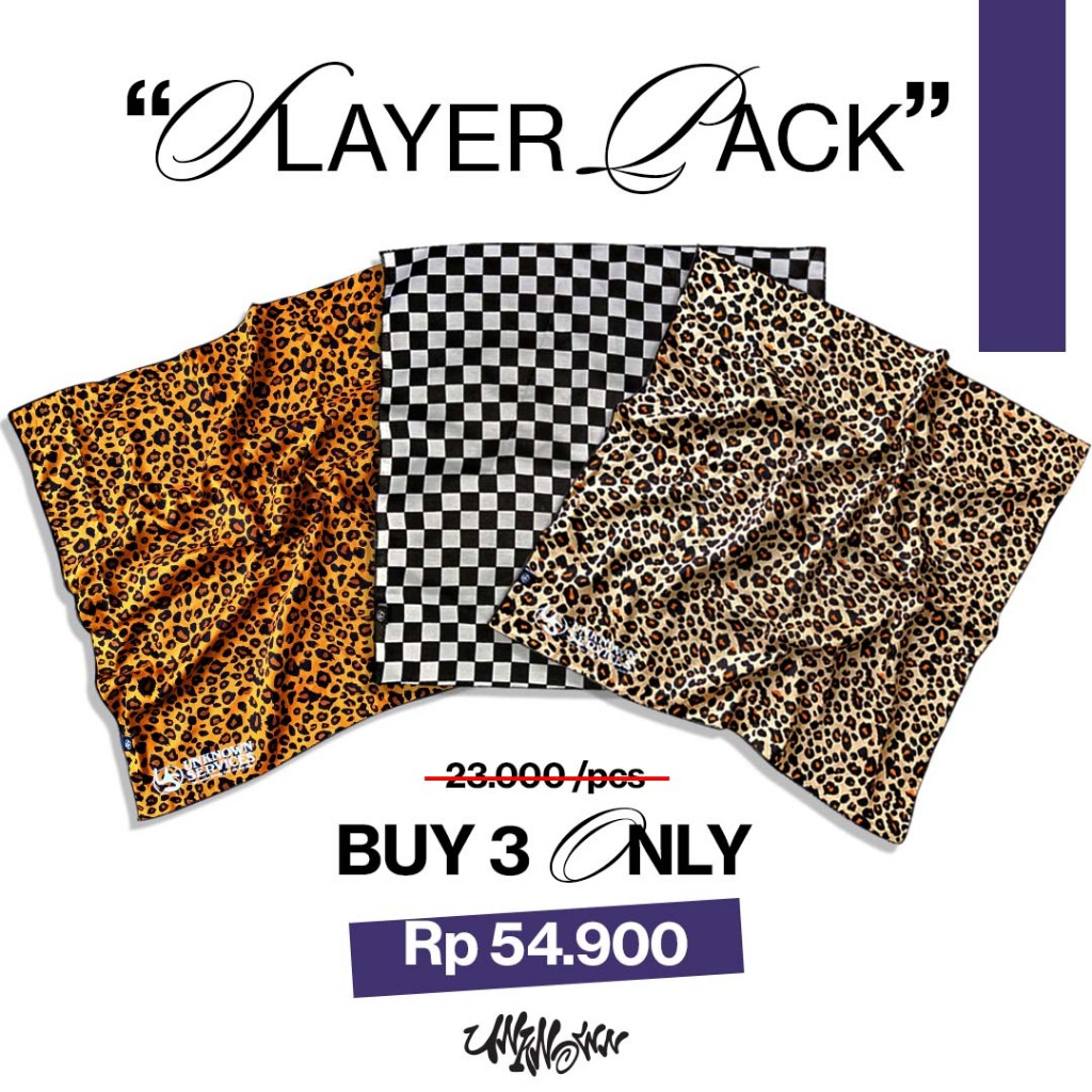 Jual Unknown services Bandana Scraf Slayer Leopard pack 3pcs | Shopee ...
