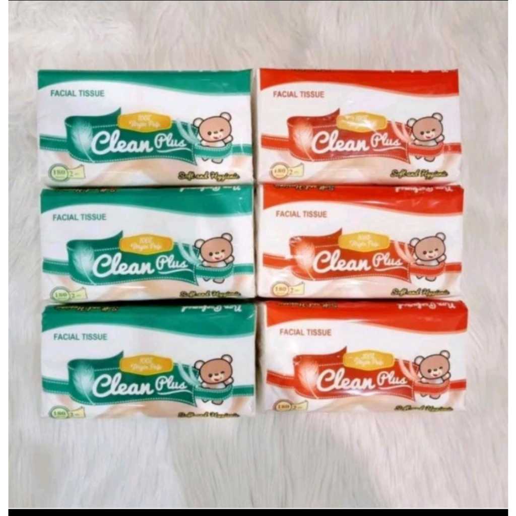 Jual Tissue clean plus 180 sheet paket 6 pcs | Shopee Indonesia