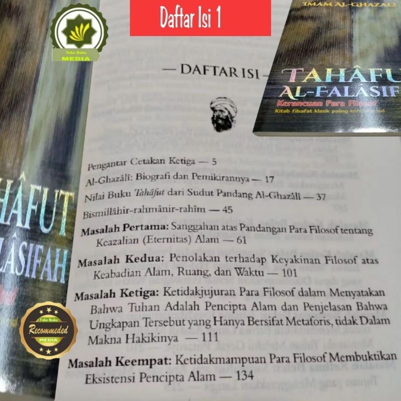 Jual Buku TAHAFUTUL FALASIFA Tahafut Al Falasifah Tahafutul Alfalasifah ...