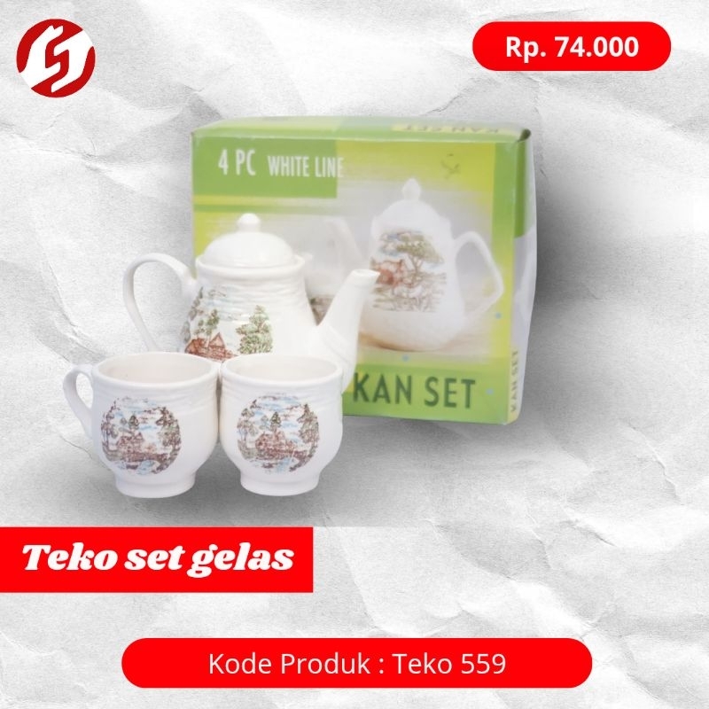 Jual Kan Set Teko dan Cangkir Keramik | Shopee Indonesia