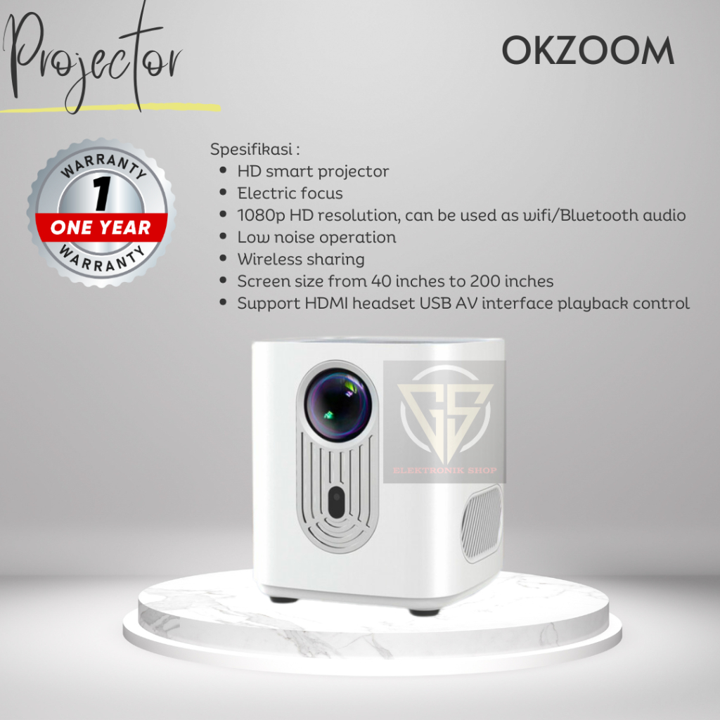 Jual Smart Projector S2 OKZOOM HD | Shopee Indonesia