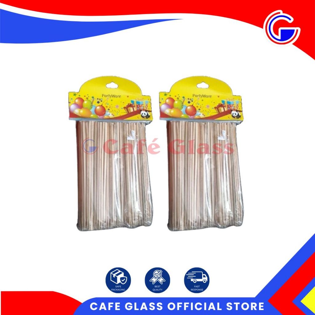 Tusuk Sate 200Pcs Murah Bagus / Tusukan Bakaran Pack 200Pcs / Tusuk Bambu 25Cm