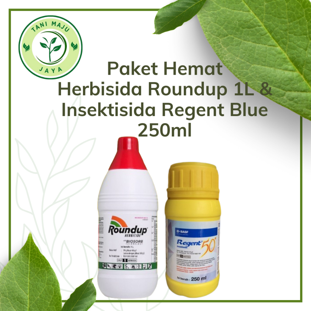 Jual Paket Hemat Herbisida Roundup 1L & Insektisida Regent Blue 250ml ...
