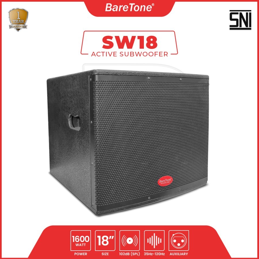 Jual Subwoofer Speaker Aktif BareTone SW18 Type 18 Inch | Shopee Indonesia