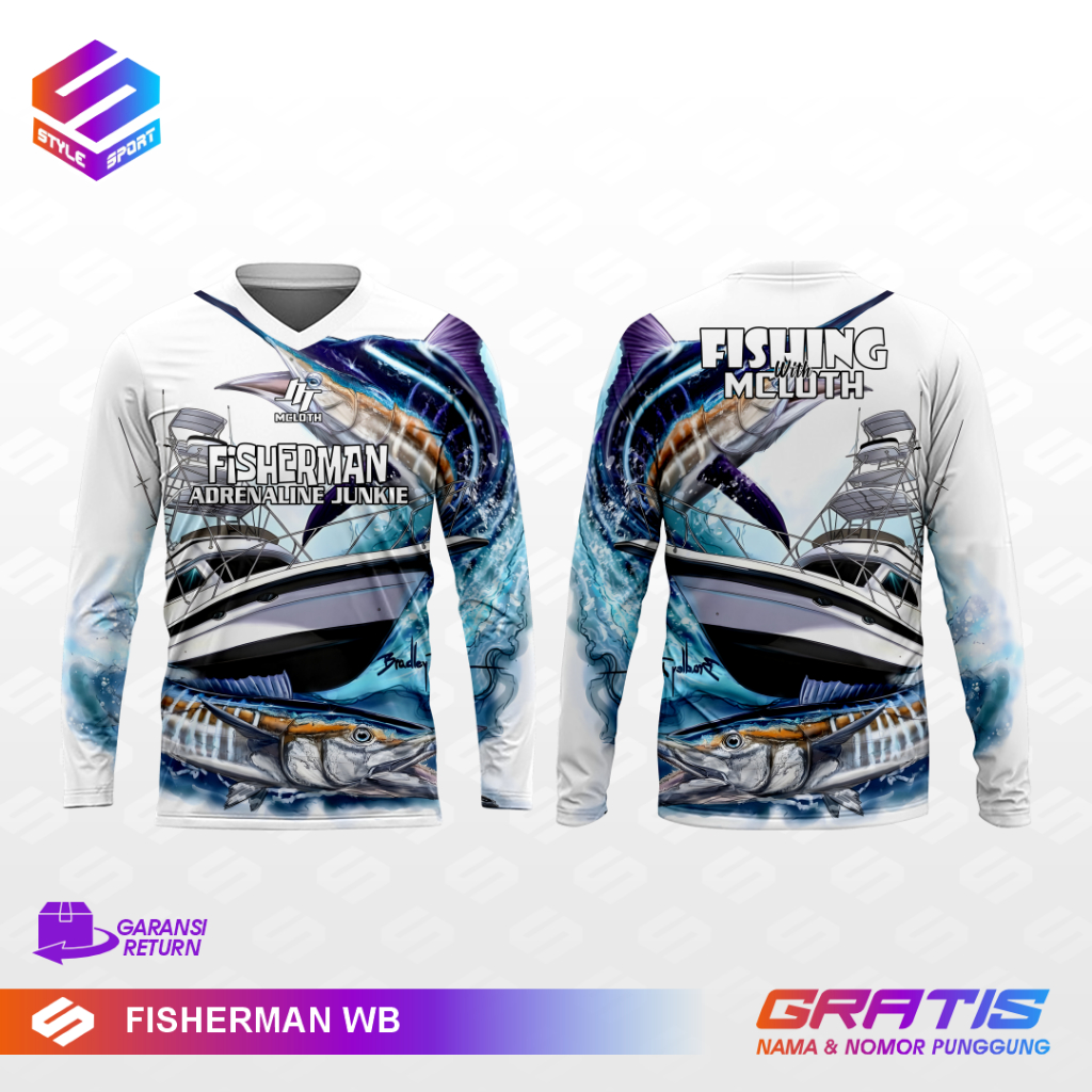 Jual STYLE/Jersey Mancing Pria Dewasa/Jersey Mancing Custom Desain Suka ...