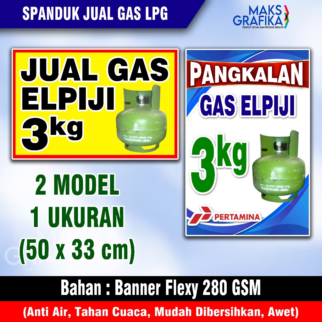 Jual Spanduk gas elpiji dua model | Shopee Indonesia
