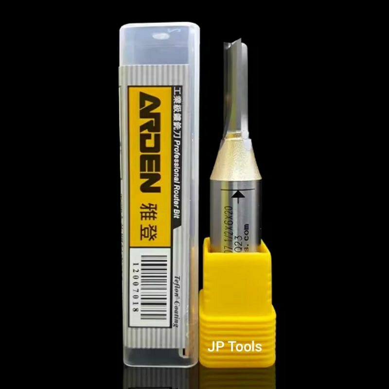 Jual Arden TCT Straight 3 Flute / Mata Router Lurus 3 pisau - Shank 1/2 ...