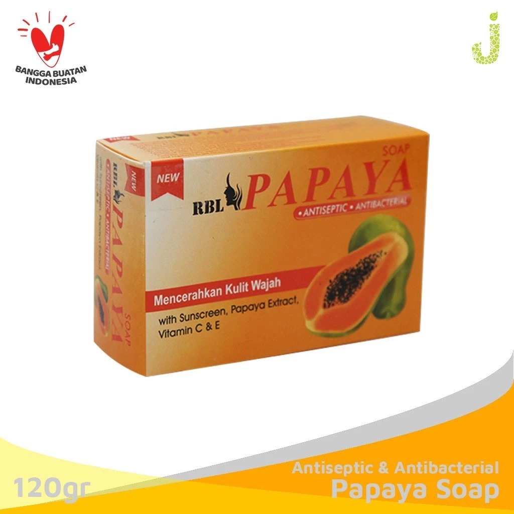 Jual Rbl Papaya Soap Anticeptic Antibacterial With Vit C 120gr / Sabun ...