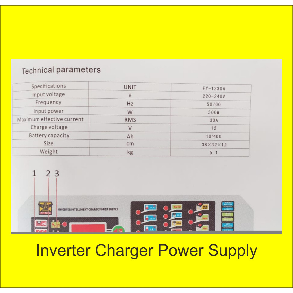 Jual Inverter Battery Charger FY 1230A | Shopee Indonesia