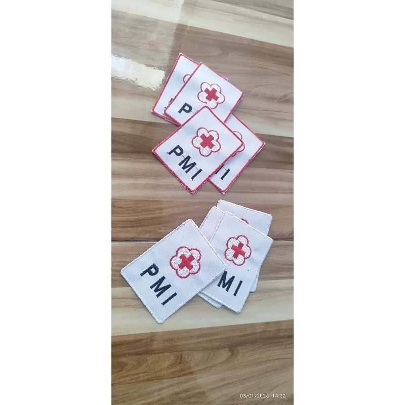 Jual BADGE BORDIR PMI UKURAN BESAR ( HARGA SATUAN & GROSIR ) | Shopee ...