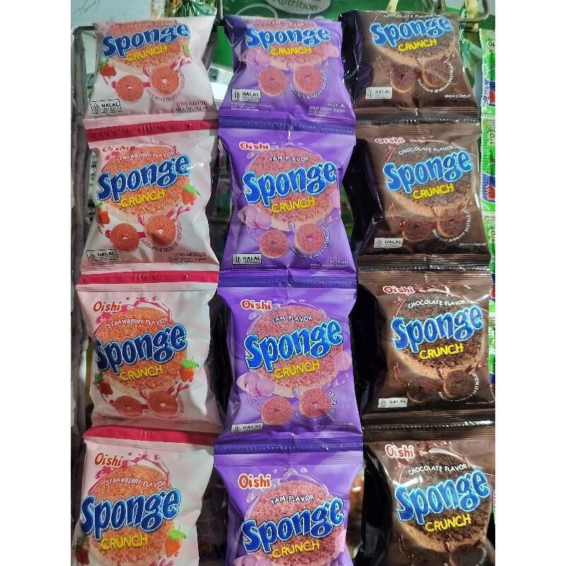 Jual Oishi Sponge Crunch ( 1 Renceng isi 10 Pcs ) | Shopee Indonesia