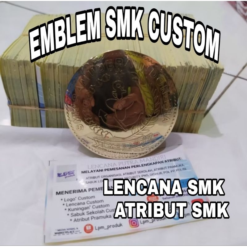 Jual Atribut Emblem SMK Kuningan Brasso Custom | Shopee Indonesia
