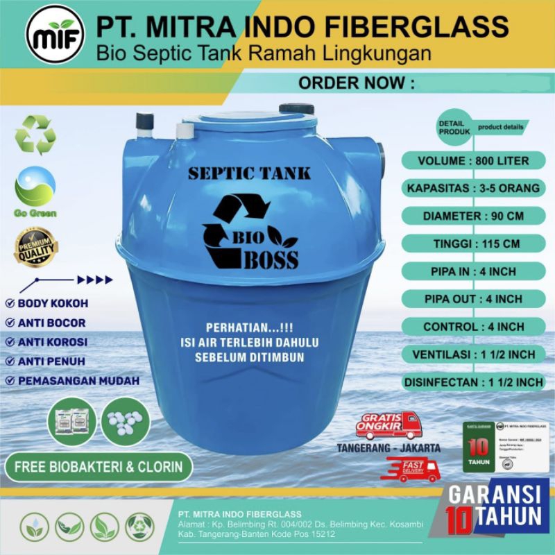Jual Septic Tank 800 Liter BIO BOSS | Shopee Indonesia