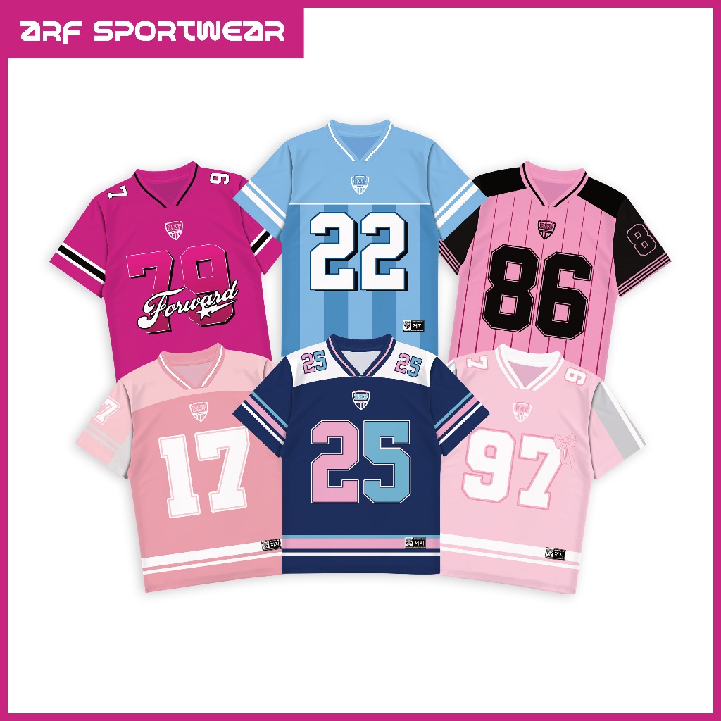 Jual Jersey Wanita Karakter & Angka – Gaya Coquette, Sporty, Casual
