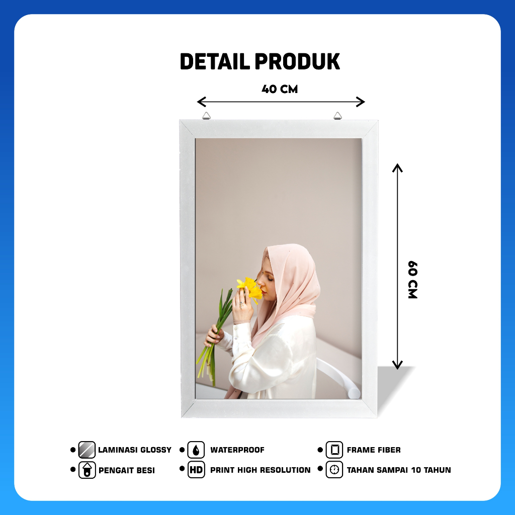 Jual CETAK FOTO+BINGKAI JUMBO 16R 40X60CM FRAME EXCLUSIVE TANPA KACA ...