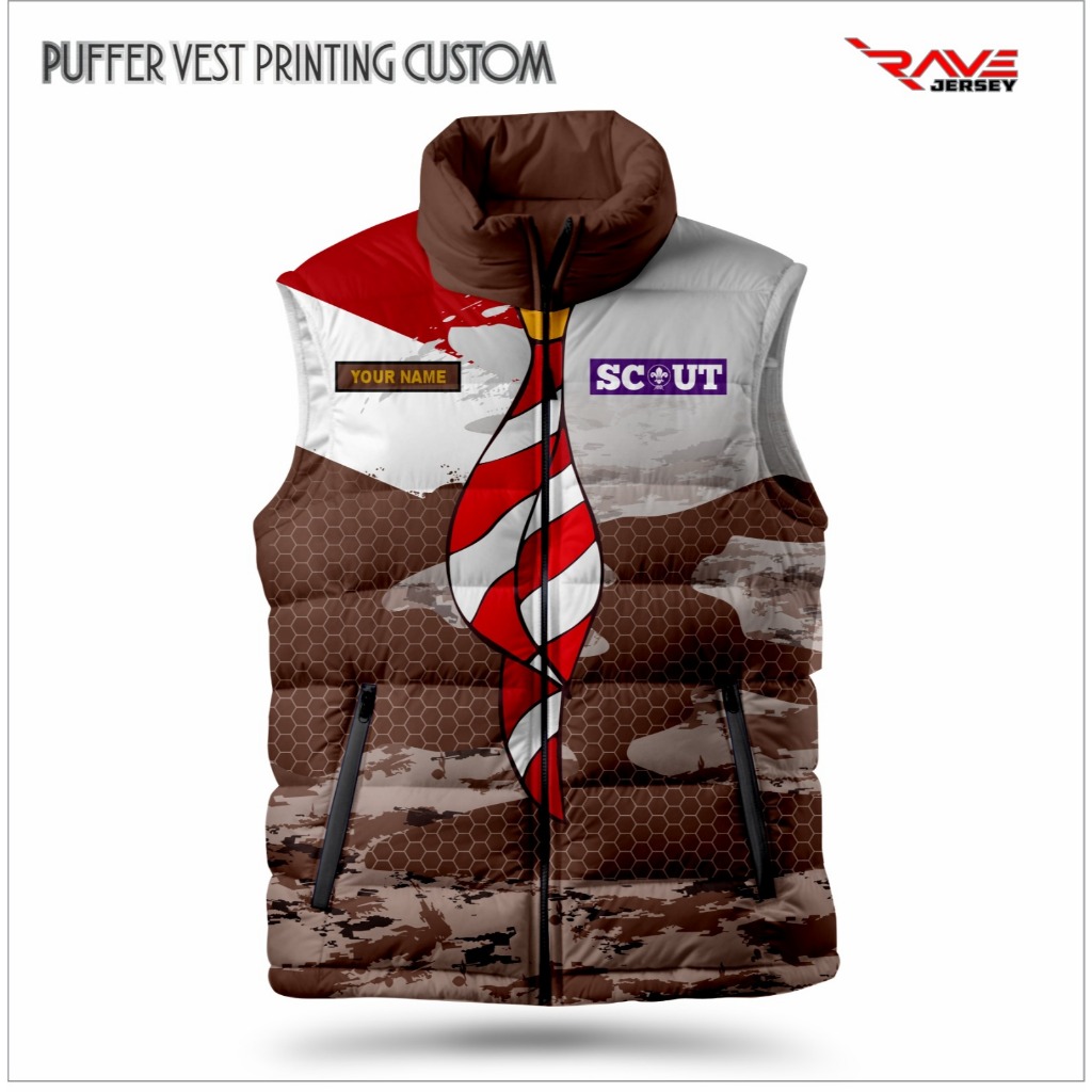 Jual ROMPI PUFFER/DACRON/GELEMBUNG PRAMUKA SESI 2 FULL PRINTING ...