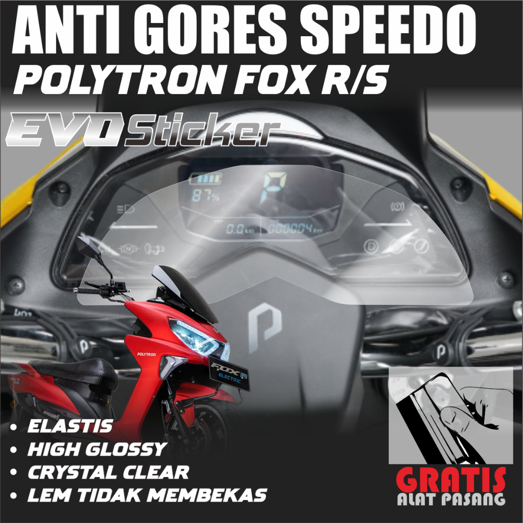 Jual Stiker Speedo FOX R/S Sticker Pelindung Speedometer Motor Listrik ...