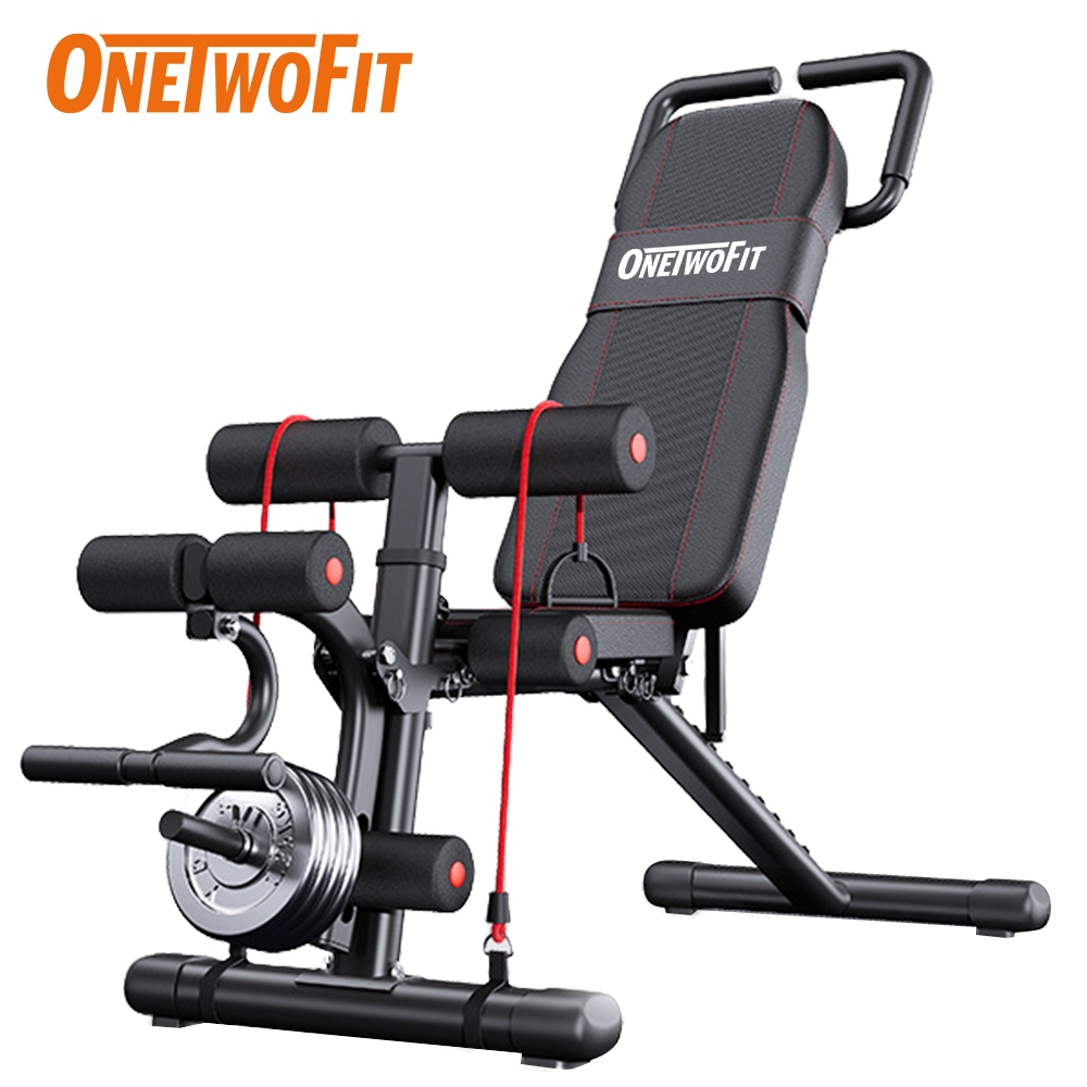 Jual OneTwoFit Bangku Dumbbell Multifungsi 12-in-1 Tidak Perlu
