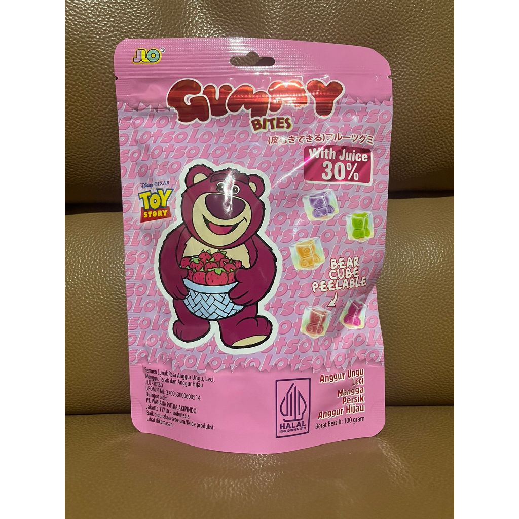 Jual JLO gummy bites toy story / Gummy bear / permen gummy bear cube ...