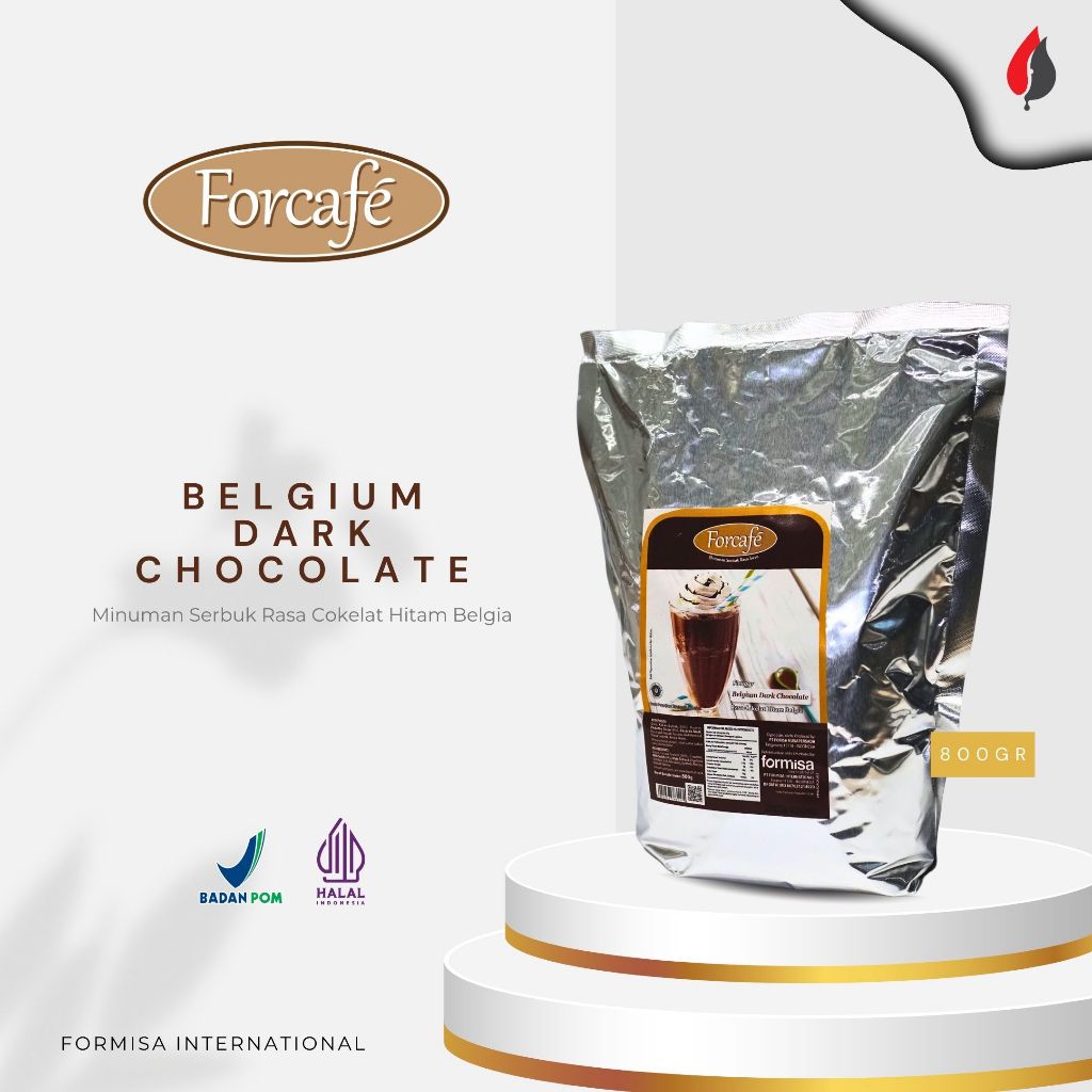 Jual FORMISA - ForCafe Belgium Dark Chocolate Powder 800gr - Bubuk ...