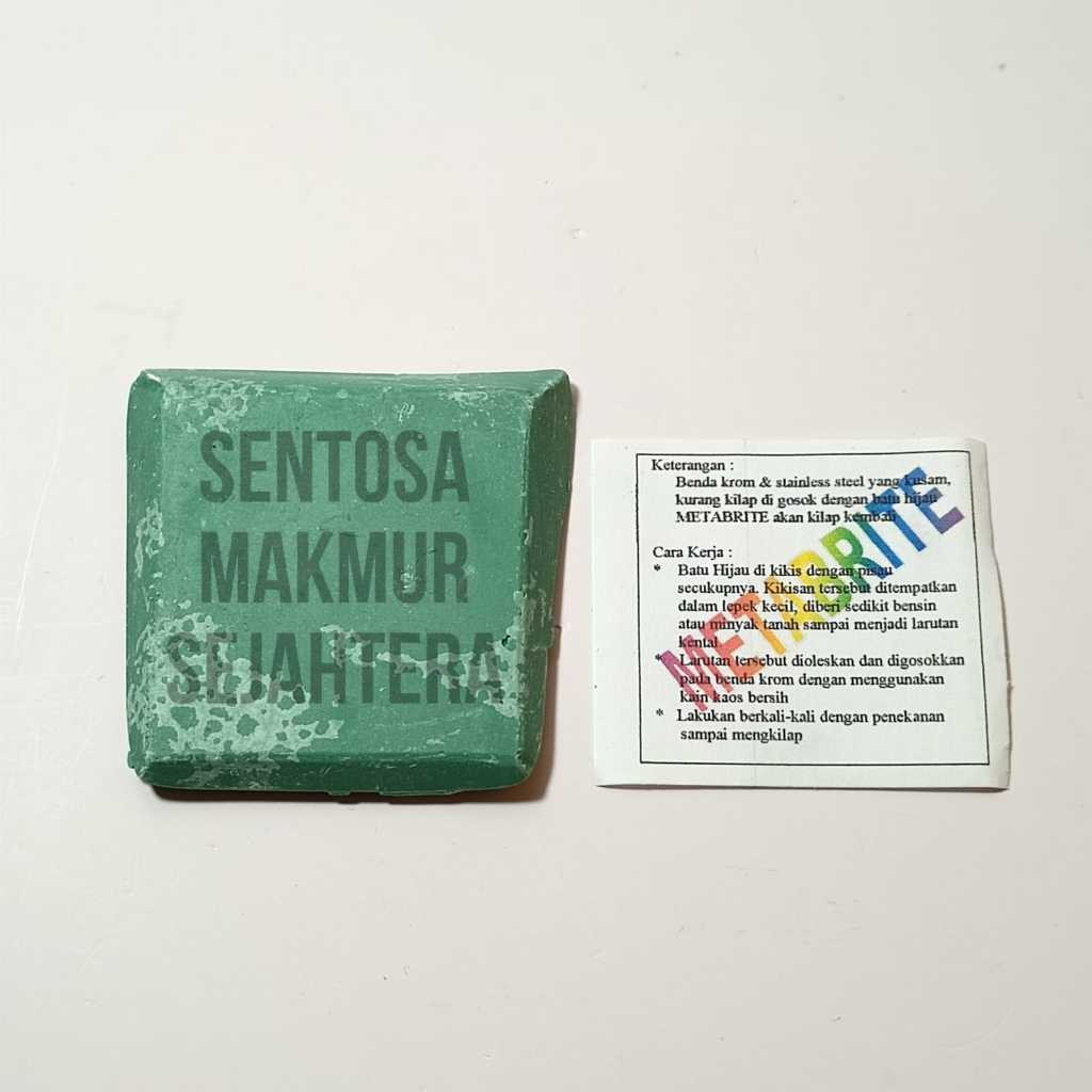 Jual Metabrite Batu Hijau Mini Langsol Pengkilap Logam Stainless Stell ...