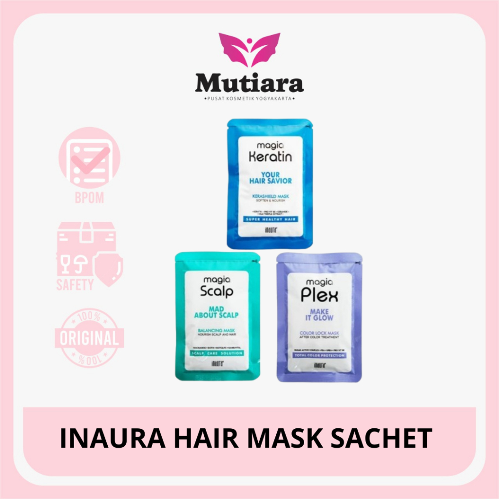 Jual INAURA HAIR MASK SACHET 40GR | Shopee Indonesia