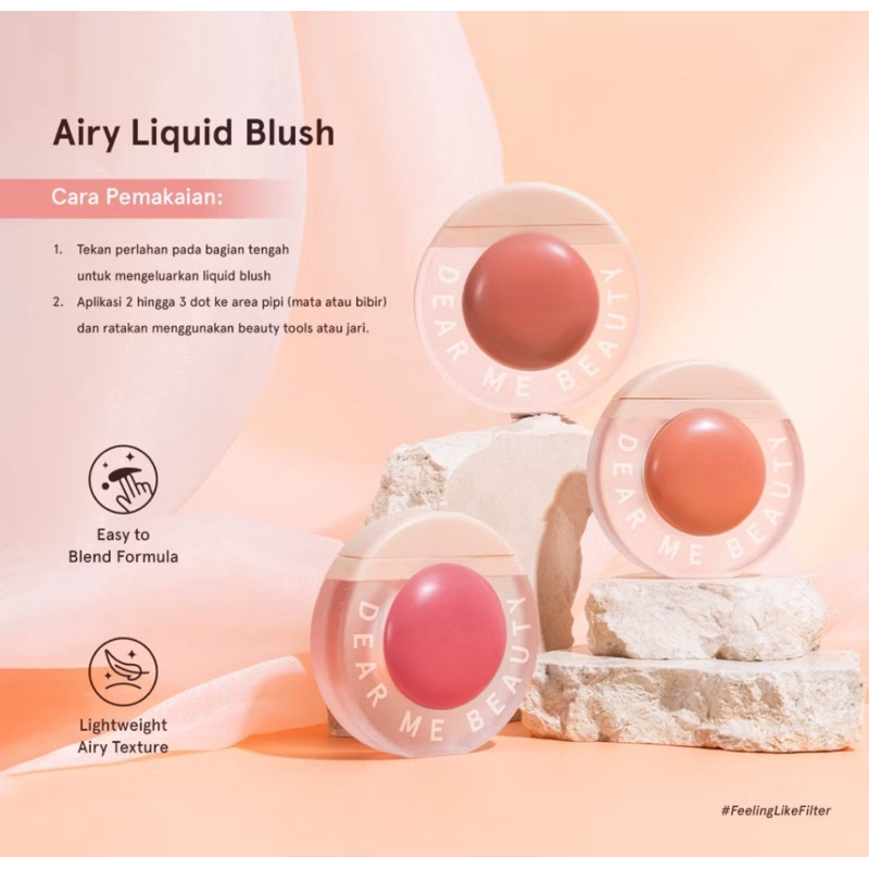 Jual DEARME BEAUTY AIRY LIQUID BLUSH CORAL ROSE | Shopee Indonesia