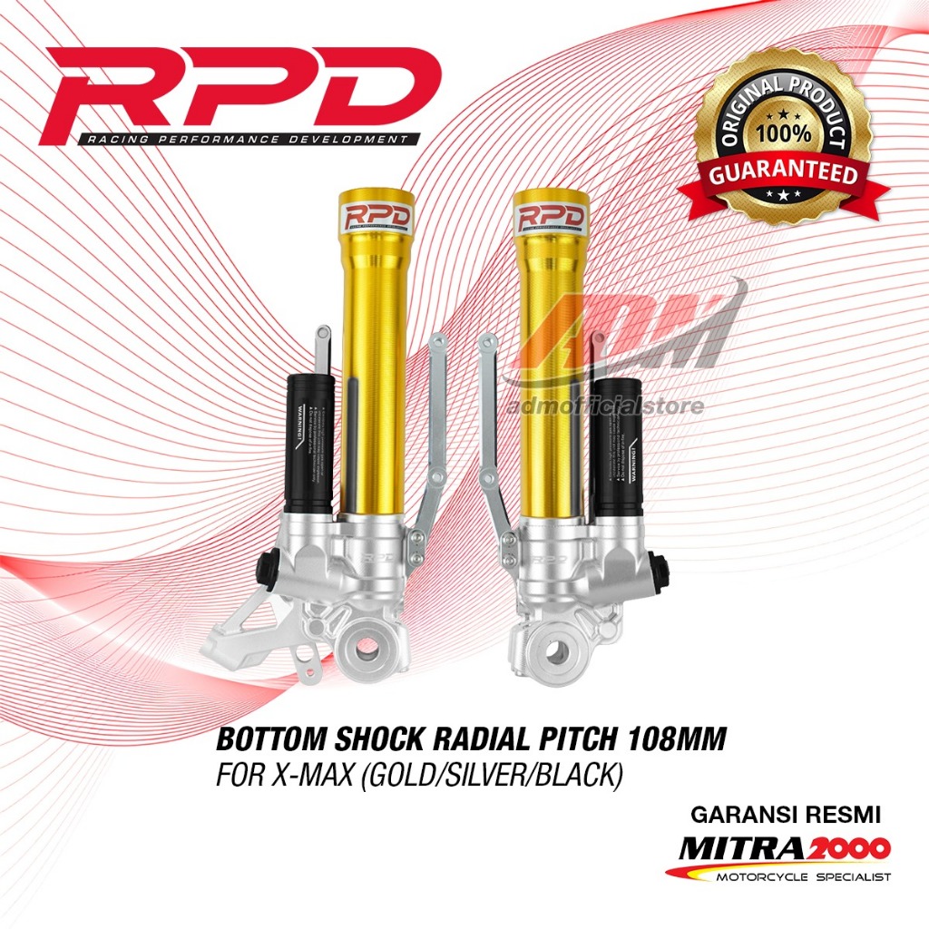 Jual RPD Bottom Shock X-MAX Radial Pitch 108MM | Shopee Indonesia