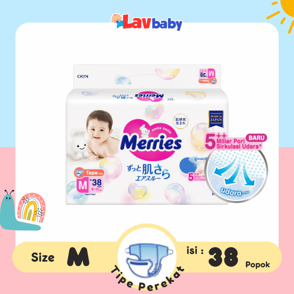 Jual Diapers Merries Tape M Terlengkap & Harga Terbaru Mei 2026 ...