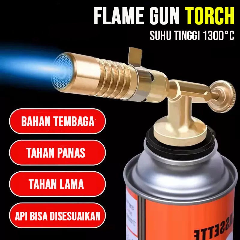 Jual Kepala Gas Torch Flame Gun Kepala Obor Gas Otomatis - Blow Torch ...