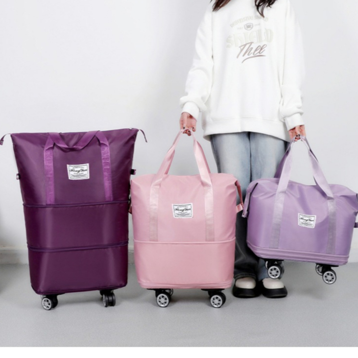 3 In 1 Tas Mudik Lebaran Traveling Liburan Beroda Double Zipper Tingkat Bisa Dip - foto 2