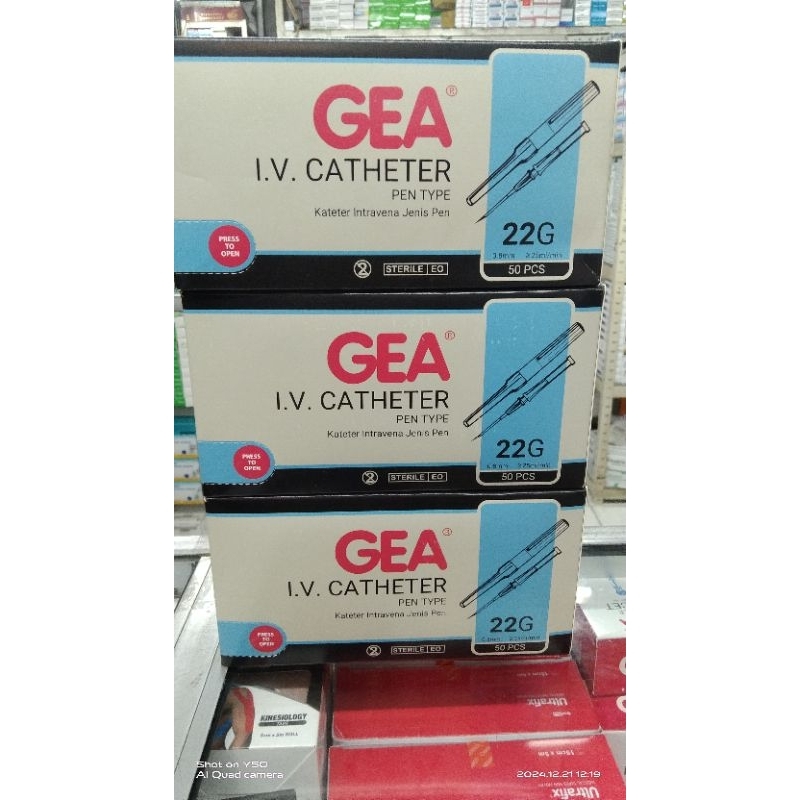 Jual l.V Catheter GEA Size 22G / isi 50 pcs | Shopee Indonesia