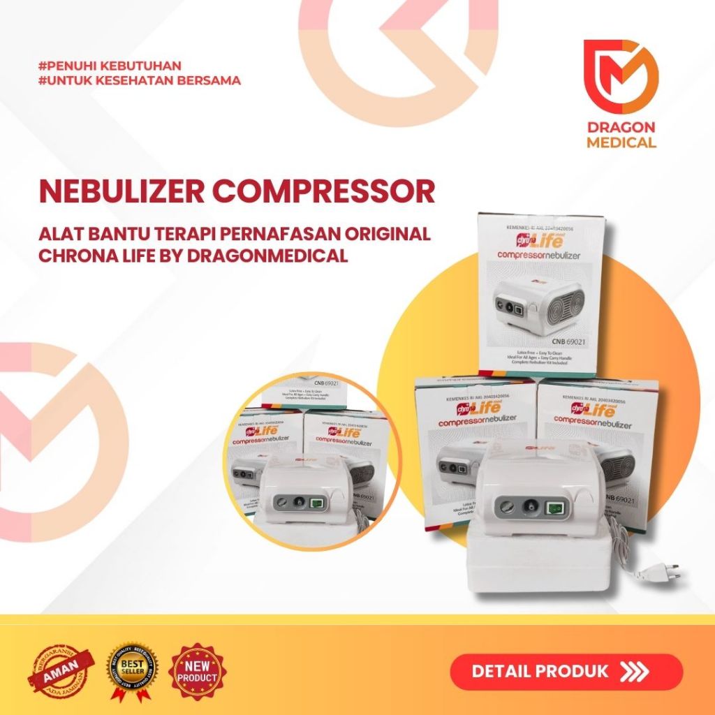 Jual Nebulizer Compressor Alat Bantu Terapi Pernafasan Original Chrona ...