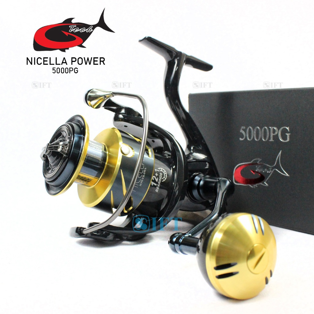 Jual Reel G-Tech NICELLA POWER SWA C3000 4000 5000 HG PG | Power Handle ...