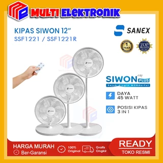 Sanex Kipas Angin 12 Inch SSF-1221 / SSF-1221R / SSF-1231/ SSF-1231R Remote & Manual | Stand Desk Fan 3 Mode
