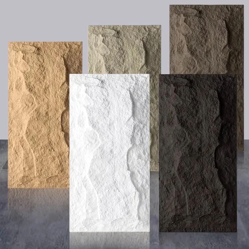 Wallpaper panel PU Stone Rock Panel Batu Dinding Motif Batu Alam
