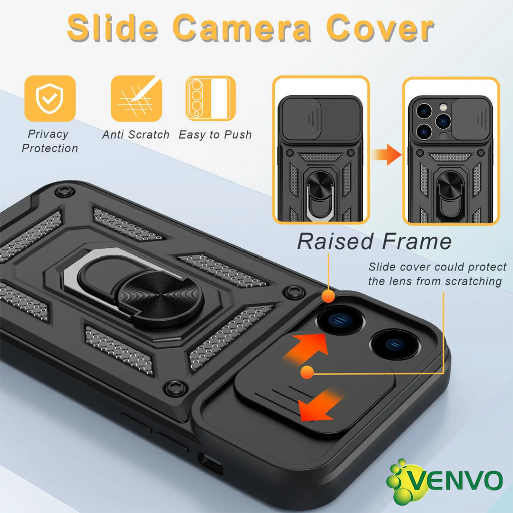 Jual VENVO - VV45 Hardcase Metal Ring Samsung A26 5G A56 5G A37 5G A57 ...