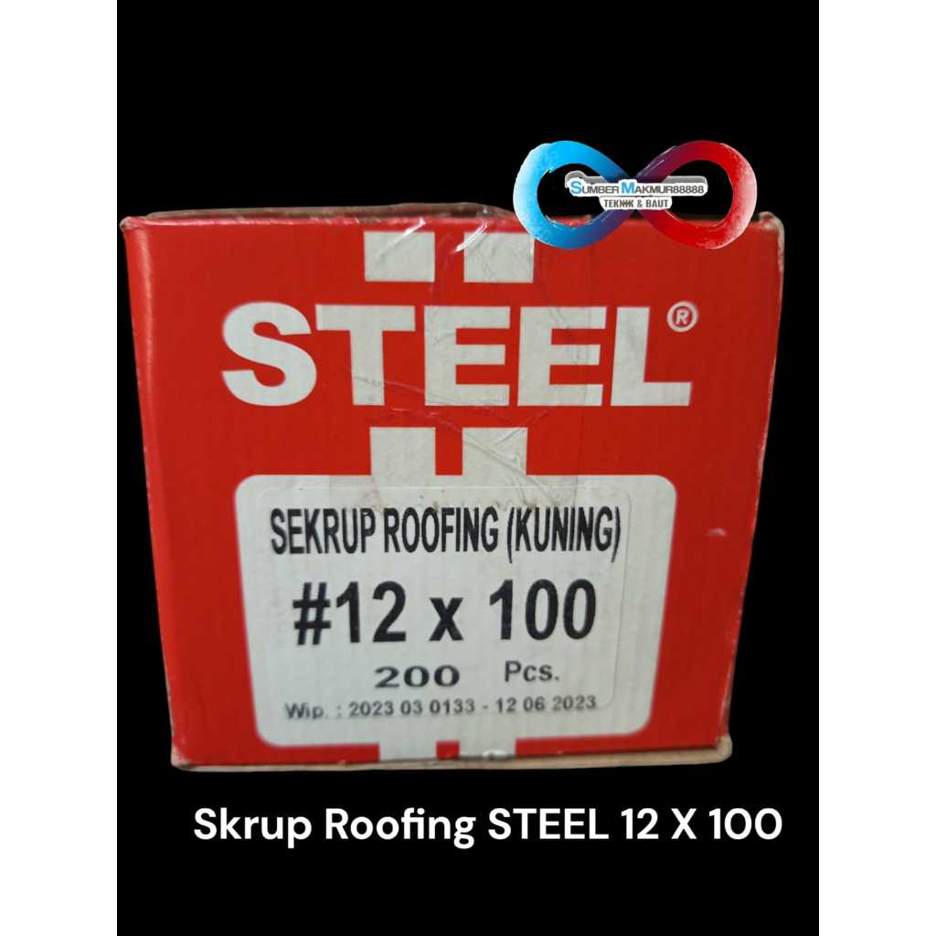 Jual BOX - Skrup Roofing STEEL 12 x 100 isi 200 pcs | Shopee Indonesia
