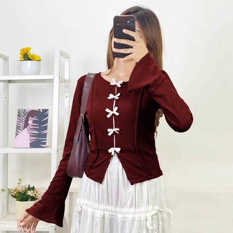 Leora Blouse Knit / Blouse Pita Kekinian