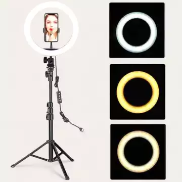 Lampu Ringlight 26Cm 30Cm Tripod 2.1M Lengkap Lampu Make Up Lampu Vlog