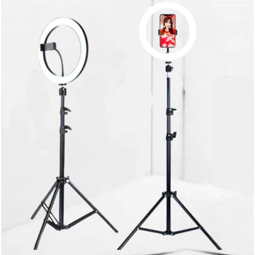 Lampu Ringlight 26Cm 30Cm Tripod 2.1M Lengkap Lampu Make Up Lampu Vlog