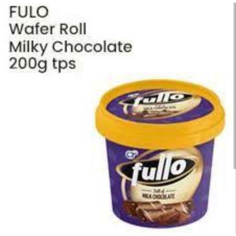 Jual Fullo Wafer Roll milky chocolate 200gr timba ember | Shopee Indonesia