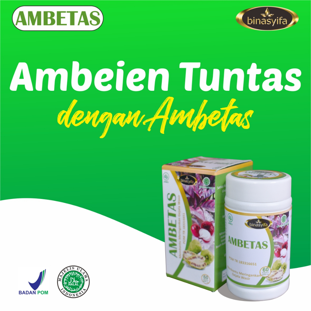Obat Wasir Ambeien Ampuh Herbal BPOM Resmi Aman Alami - Ambeyen Wasir Tuntas
