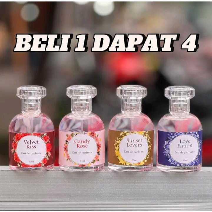 Jual [Y] COD - BELI 1 DAPAT 4 PARFUM BIZZAR PRIA WANITA SEGAR FRESH ...