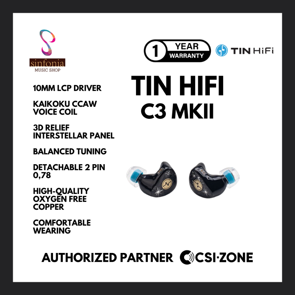 Jual Tin HIFI C3 MKII 10mm LCP Dynamic Driver In Ear Monitor Earphone ...