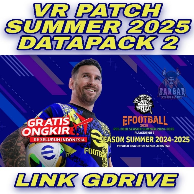 Jual Vr Patch Pes Summer 2025 Datapack 3 Terbaru Januari 2025 Game