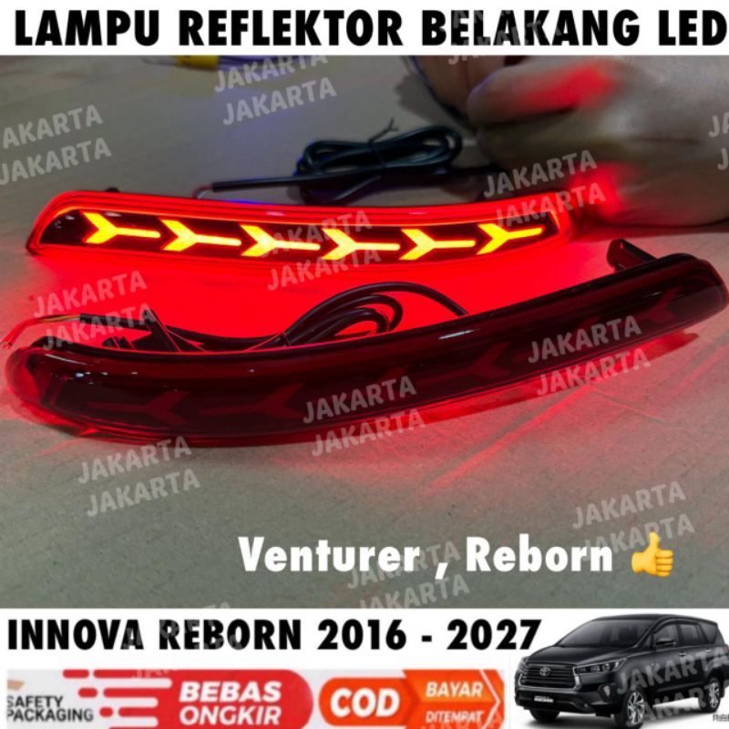 Jual Lampu Reflektor Belakang Innova Reborn Venturer 2016 2020 2024 ...