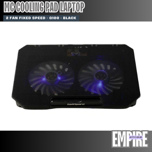 Jual MC Cooling Pad Laptop 2 Fan Fixed Speed Q100 Black/Kipas Laptop ...