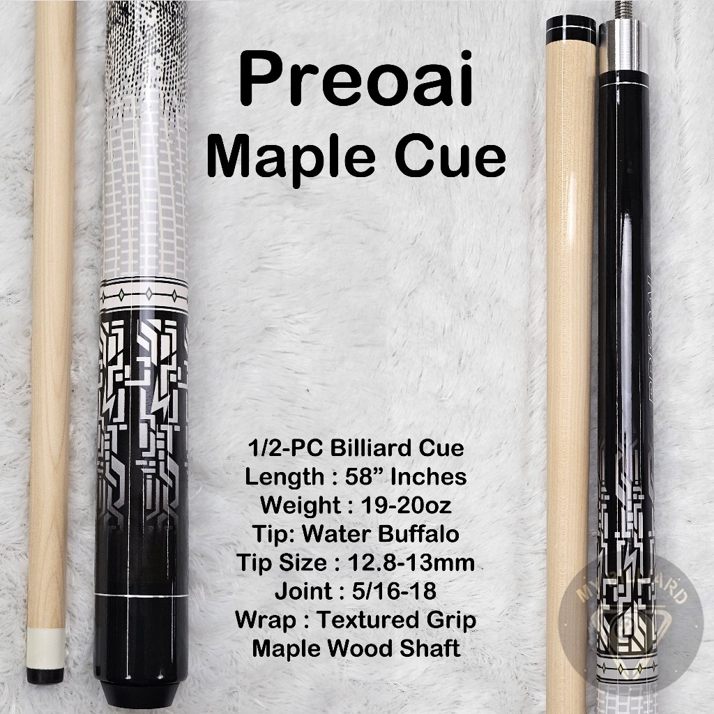 Jual Preoai Cue Stick Billiard 13 mm - Maple New Stik Billiar 13mm ...