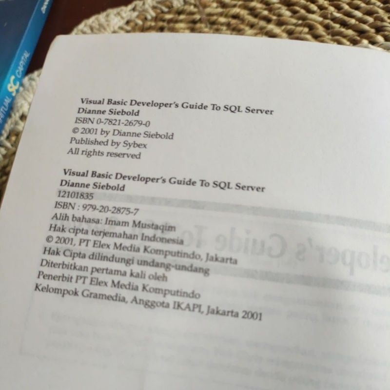 Jual VISUAL BASIC DEVELOPER'S GUIDE TO SQL SERVER original | Shopee ...